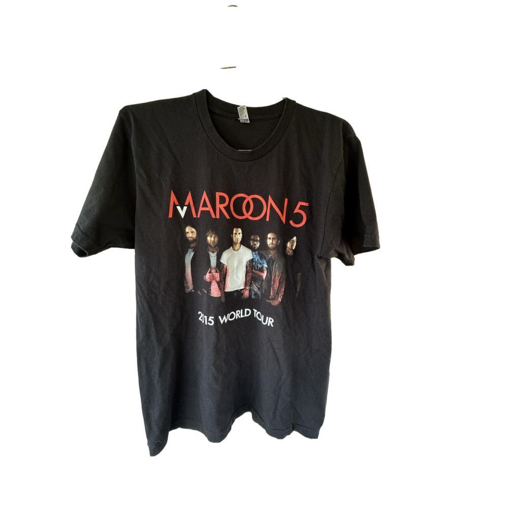 Maroon 5 American Apparel 2015 World Tour Rock Band T-Shirt Men's Size Large